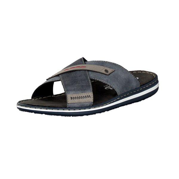 Rieker Herren Pantolette blau