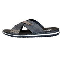 Rieker Herren Pantolette blau