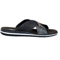 Rieker Herren Pantolette blau