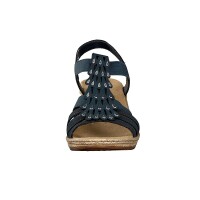Rieker Damen Sandalette blau