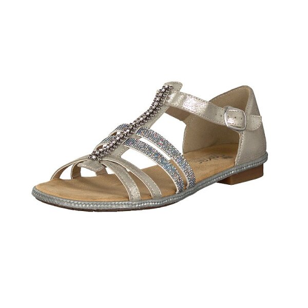 Rieker Damen Sandale metallic
