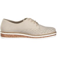 Rieker Damen Schn&uuml;rschuh beige