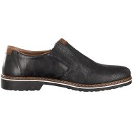 Rieker Herren Slipper schwarz