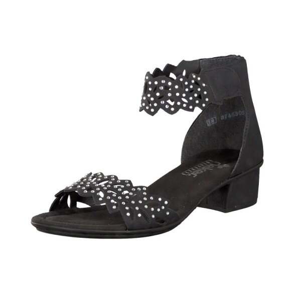 Rieker Damen Sandale schwarz