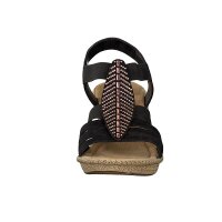 Rieker Damen Sandalette schwarz