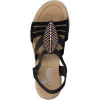 Rieker Damen Sandalette schwarz