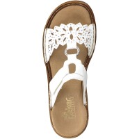 Rieker Damen Pantolette wei&szlig;