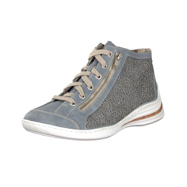 Rieker Damen Schn&uuml;rboot blau