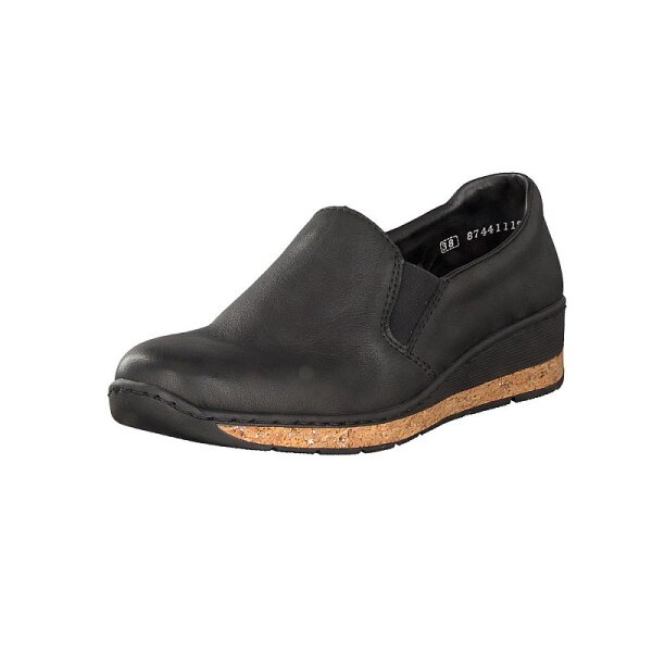 Rieker Damen Slipper schwarz