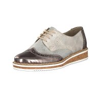 Rieker Damen Schnürschuh metallic
