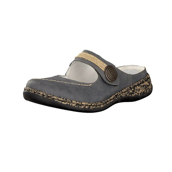 Rieker Damen Pantolette blau