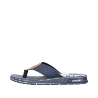 Rieker Herren Pantolette blau