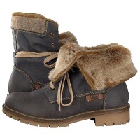 Rieker Damen Schn&uuml;rboot grau