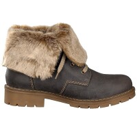 Rieker Damen Schn&uuml;rboot grau