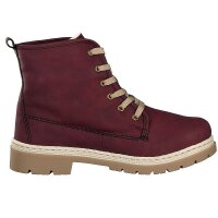 Rieker Damen Schn&uuml;rboot rot