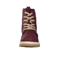 Rieker Damen Schn&uuml;rboot rot