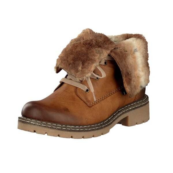 Rieker Damen Schn&uuml;rboot braun
