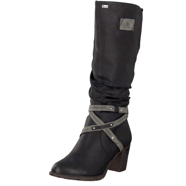 Rieker Damen Stiefel schwarz