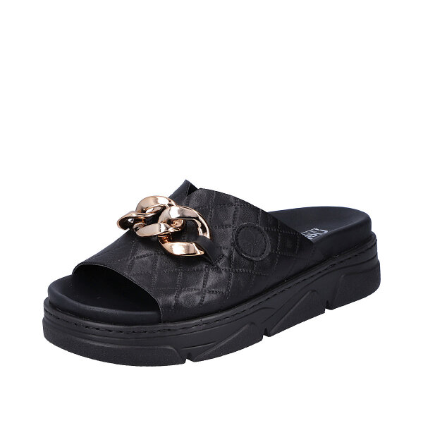 Rieker Damen Pantolette schwarz