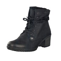 Rieker Damen Schn&uuml;rboot schwarz