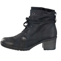 Rieker Damen Schn&uuml;rboot schwarz