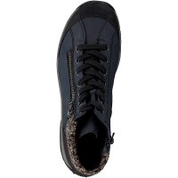 Rieker Damen Schn&uuml;rboot blau