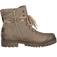Rieker Damen Schn&uuml;rboot beige