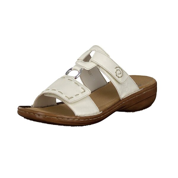 Rieker Damen Pantolette wei&szlig;