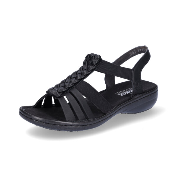 Rieker Damen Sandale schwarz