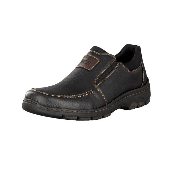 Rieker Herren Slipper schwarz