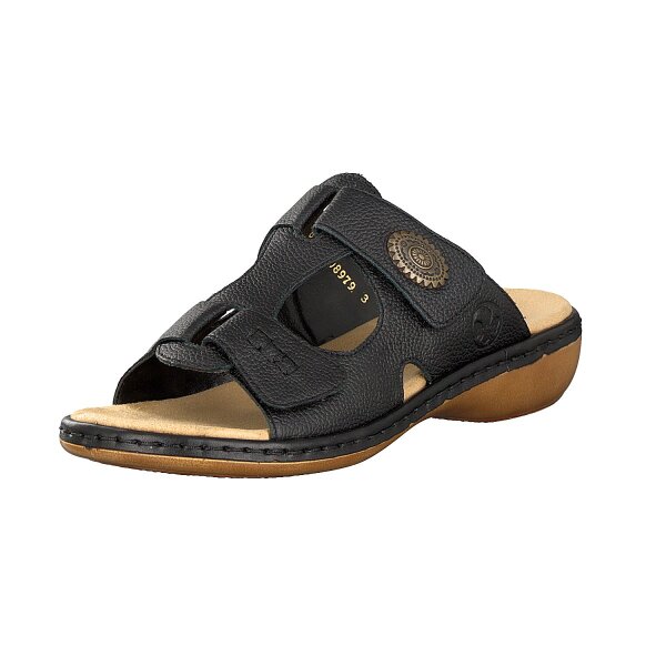 Rieker Damen Pantolette schwarz