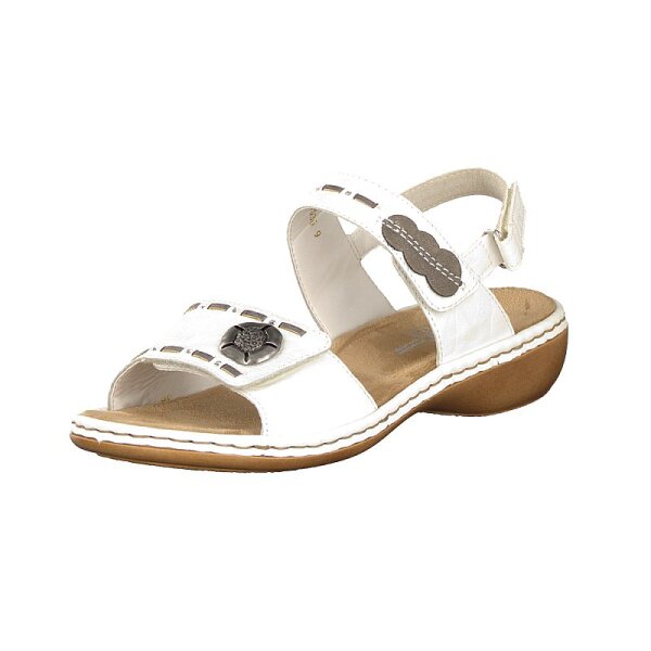 Rieker Damen Sandale wei&szlig;