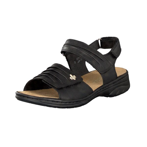 Rieker Damen Sandale schwarz