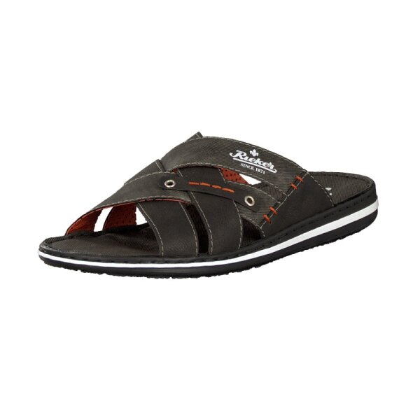 Rieker Herren Pantolette grau