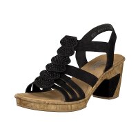 Rieker Damen Sandalette schwarz