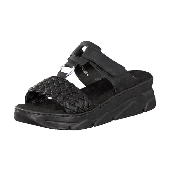 Rieker Damen Pantolette schwarz