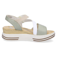 Rieker Damen Plateau Sandale mintgr&uuml;n