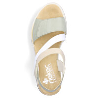 Rieker Damen Plateau Sandale mintgr&uuml;n