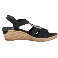Rieker Damen Sandalette schwarz