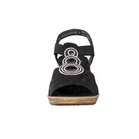 Rieker Damen Sandalette schwarz