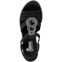 Rieker Damen Sandalette schwarz