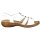 Rieker Damen Sandalette wei&szlig;