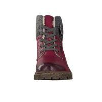 Rieker Damen Schn&uuml;rboot rot