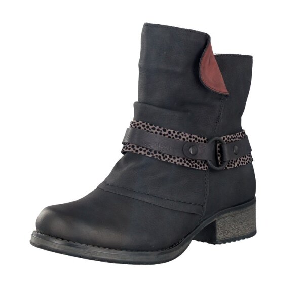 Rieker Damen Stiefelette schwarz