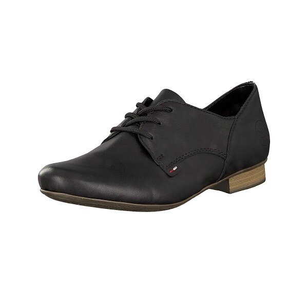 Rieker Damen Schn&uuml;rschuh schwarz