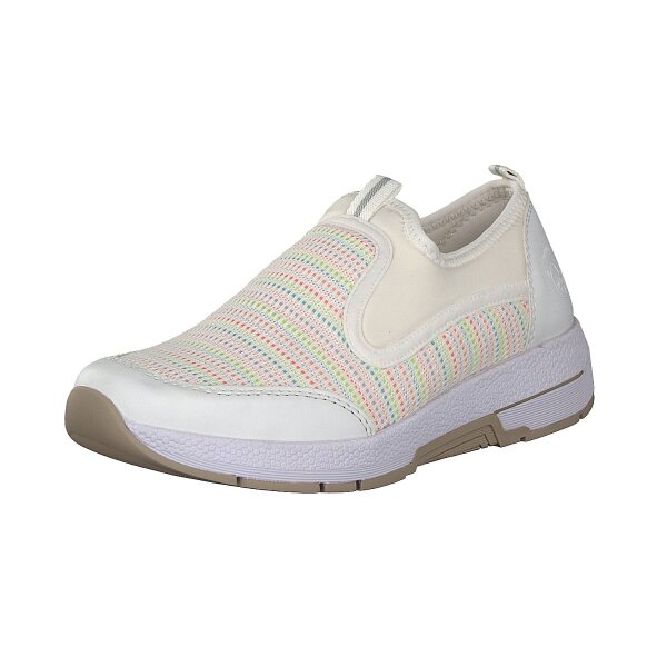Rieker Damen Slipper weiß