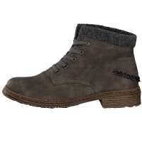 Rieker Damen Schnürboot grau