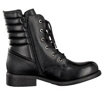 Rieker Damen Schn&uuml;rboot schwarz