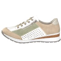 Rieker Damen Schnürschuh beige
