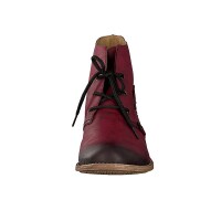 Rieker Damen Schn&uuml;rboot rot